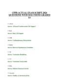 CPPB ACTUAL EXAM SCRIPT 2026 QUESTIONS WITH SOLUTIONS GRADED A&plus;