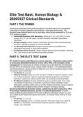 Elite Test Bank&colon; Human Biology & 2026&sol;2027 Clinical Standards &lpar;NCLEX&sol;Med-Surg High Yield&rpar;