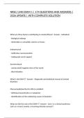 NRSG 1340 EXAM 1 &vert; 174 QUESTIONS AND ANSWERS &vert; 2026 UPDATE &vert; WITH COMPLETE SOLUTION