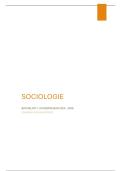 Sociologie Samenvatting - 1e bachelor sociaal werk