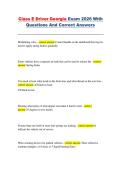 Class E Driver Georgia Exam 2026 &ndash; Georgia &ndash; 2026 &ndash; practice questions with correct answers
