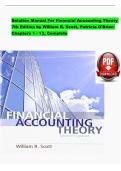 Solution Manual for Financial Accounting Theory&comma; 7th Edition by William R&period; Scott & Patricia C&period; O'Brien &vert; ISBN&colon; 9780132984669 &vert; Verified Chapters 1-13  &vert; Downloadable PDF