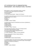 STTI INTRODUCTION TO ADMINISTRATION&comma; MANAGEMENT&comma; AND ORGANIZATIONAL THEORIES