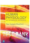 Test Bank for Human Physiology&colon; An Integrated Approach 8th Edition &mdash; Complete Chapter Practice &lpar;Verified A&plus;&rpar;