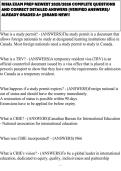 RISIA EXAM PREP NEWEST 2025&sol;2026 COMPLETE QUESTIONS AND CORRECT DETAILED ANSWERS &lpar;VERIFIED ANSWERS&rpar;&sol; ALREADY GRADED A&plus; &vert;&vert;BRAND NEW&excl;&excl;