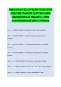 DIGITAL LITERACY IC3 GS6 EXAM STUDY GUIDE 2026&sol;2027 COMPLETE QUESTIONS WITH VERIFIED CORRECT ANSWERS &vert;&vert; 100&percnt; GUARANTEED PASS &vert; NEWEST VERSION