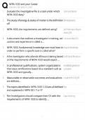 NFPA 1033 & Your Career &sol; 2025 Update &sol; Fire Investigator Exam Prep &sol; Study Guide