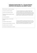 Professional Nursing EAQ&colon; Ch&period; 17- Nursing Diagnosis  UPDATED ACTUAL Questions and CORRECT Answers 