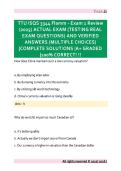 TTU ISQS 3344 Flamm - Exam 1 Review  &lpar;2025&rpar; ACTUAL EXAM &lpar;TESTING REAL  EXAM QUESTIONS&rpar; AND VERIFIED  ANSWERS &lpar;MULTIPLE CHOICES&rpar;  &vert;COMPLETE SOLUTIONS &vert;A&plus; GRADED  &vert;100&percnt; CORRECT&excl; &excl;&excl; 