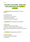 TTU ISQS 3344 FLAMM &ndash; EXAM 2026  WITH QUESTIONS AND CORRECT  AN