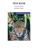 Biology&comma; 2024 Edition &lpar;By Sylvia S&period; Mader and Michael Windelspecht&rpar;  - Complete Test Bank &vert; Chapter 1-47