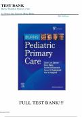 Test bank for Burns' Pediatric Primary Care 8th Edition graded A&plus;