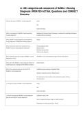 rn 100&colon; categories and components of NANDa-1 Nursing  Diagnosis UPDATED ACTUAL Questions and CORRECT  Answers