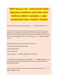 SWPP WALMART TEST EXAM STUDY GUIDE 2026&sol;2027 COMPLETE QUESTIONS WITH VERIFIED CORRECT ANSWERS &vert;&vert; 100&percnt; GUARANTEED PASS &vert; NEWEST VERSION