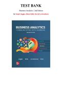 Business Analytics &lpar;2nd Edition&comma; By Sanjiv Jaggia&comma; Alison Kelly&rpar; - Complete Test Bank &vert; Chapter  1-18