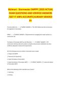 WALMART GENERAL COMPLIANCE EXAM STUDY GUIDE 2026&sol;2027 COMPLETE QUESTIONS WITH VERIFIED CORRECT ANSWERS &vert;&vert; 100&percnt; GUARANTEED PASS &vert; NEWEST VERSION