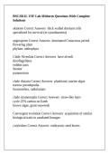 BSC2011L USF Lab Midterm Questions With Complete Solutions
