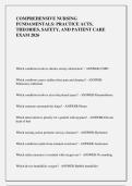 COMPREHENSIVE NURSING  FUNDAMENTALS&colon; PRACTICE ACTS&comma;  THEORIES&comma; SAFETY&comma; AND PATIENT CARE  EXAM 2026