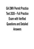 GA DMV Permit Practice Test 2026 &ndash; Full Practice Exam with Verified Questions and Detailed Answers