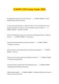 JCAHPO COA STUDY GUIDE 2025 EXAM STUDY GUIDE 2026&sol;2027 COMPLETE QUESTIONS WITH VERIFIED CORRECT ANSWERS &vert;&vert; 100&percnt; GUARANTEED PASS &vert; NEWEST VERSION