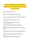 LRA 211 RADIOGRAPHIC IMAGE PRODUCTION AND EXPOSURE EXAM STUDY GUIDE 2026&sol;2027 COMPLETE QUESTIONS WITH VERIFIED CORRECT ANSWERS &vert;&vert; 100&percnt; GUARANTEED PASS &vert; NEWEST VERSION