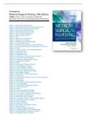 Test Bank for Medical-Surgical Nursing &lpar;10th Edition&rpar; by Sharon L&period; Lewis&comma; Linda Bucher&comma; Margaret M&period; Heitkemper&comma; Mariann M&period; Harding&comma; Jeffrey Kwong & Dottie Roberts &vert; Comprehensive NCLEX-Style Exam Questions with Verified Answers
