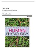 Test Bank for Principles of Human Physiology 6th Edition by Cindy Stanfield &ndash; Complete Exam Questions and Verified Answers 2026&sol;2027