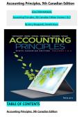 SOLUTION MANUAL Accounting Principles&comma; 9th Canadian Edition Volume 1 & 2 By Jerry Weygandt&comma; Donald Kieso