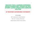 WGU D291 TASK 2&colon; LEARNING EXPERIENCE DESIGN FOUNDATIONS I &vert;PASSED ON FIRST  ATTEMPT &vert;LATEST UPDATE WITH COMPLETE SOLUTION