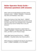 Boiler Operator Study Guide &ndash; Arkansas questions with answers