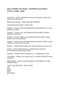 WCU PHARM 180 EXAM 1 VERIFIED ACCURATE STUDY GUIDE 2026