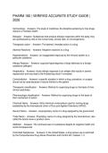 PHARM 180 VERIFIED ACCURATE STUDY GUIDE 2026