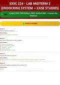 EXSC 224 - LAB MIDTERM 2 &lpar;ENDOCRINE SYSTEM &plus; CASE STUDIES&rpar; 100&plus; &lpar;Latest 2025-2026 Edition&rpar; 100&percnt; Verified Q&A &plus; Answer Key Solutions