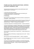 PHARM 180 FINAL REVIEW QUESTIONS VERIFIED ACCURATE ANSWERS 2026