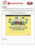 Test Bank for Accounting Information Systems&comma; 1st Edition by Arline A&period; Savage