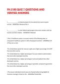 PH 2100 QUIZ 7 QUESTIONS AND VERIFIED ANSWERS 2026&sol;2027