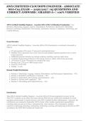 AWS Certified CloudOps Engineer &ndash; Associate &lpar;SOA-C03&rpar; Exam &vert; 2026&sol;2027 Academic Cycle &vert; 65 Questions with Correct Answers