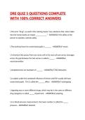DRE QUIZ 5 QUESTIONS COMPLETE WITH 100&percnt; CORRECT ANSWERS