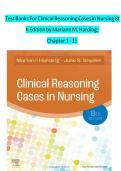 Test Bank For Clinical Reasoning Cases in Nursing 7th Edition by Mariann M&period; Harding&vert;&vert;ISBN NO&colon;10&comma;0323527361&vert;&vert;ISBN NO&colon;13&comma;978-0323527361&vert;&vert;All Chapters&vert;&vert;Complete Guide A&plus;