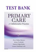 Test bank for Primary Care&colon; A Collaborative Practice 5th Edition graded A&plus;