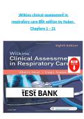 Wilkins&rsquo; Clinical Assessment in Respiratory Care&comma; 8th Edition by Huber &ndash; Complete Study Guide Chapters 1&ndash;21 with Comprehensive Notes and Exam Preparation