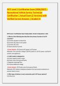 RVTI Level 1 Certification Exam &lpar;2026&sol;2027&rpar; &ndash; Recreational Vehicle Service Technician Certification &vert; Actual Exam