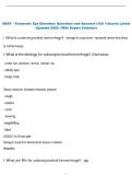 EENT - Traumatic Eye Disorders Questions and Answers &lpar;100 &percnt;Score&rpar; Latest  Updated 2026 &vert; With Expert Solutions