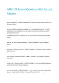 NFSC 100 Exam 4 Questions With Correct Answers&period;
