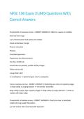 NFSC 100 Exam 3 UMD Questions With Correct Answers