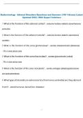 Endocrinology - Adrenal Disorders Questions and Answers &lpar;100 &percnt;Score&rpar; Latest  Updated 2026 &vert; With Expert Solutions