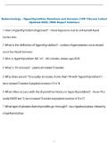 Endocrinology &ndash; Hyperthyroidism Questions and Answers &lpar;100 &percnt;Score&rpar; Latest  Updated 2026 &vert; With Expert Solutions