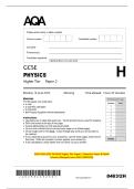 2025 AQA GCSE PHYSICS Higher Tier Paper 2 Question Paper & Mark Scheme &lpar;Merged&rpar; June 2025 &lbrack;VERIFIED&rsqb;