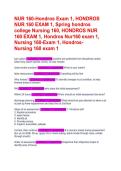 Hondros NUR 160 Exam 1&colon; The Complete Spring 2025 Study Guide & Review