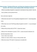 Endocrinology - Parathyroid Disorders and Endocrine Neoplasms Questions and  Answers &lpar;100 &percnt;Score&rpar; Latest Updated 2026 &vert; With Expert Solutions 